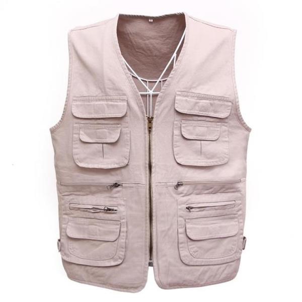 Мъжки елеци - пролет и есен - 4 модела - черен, сив, червен, бежов