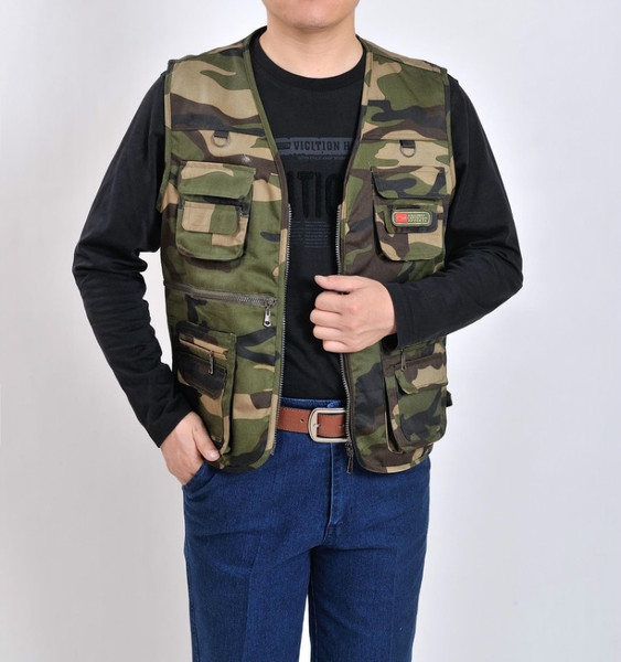 Мъжки елеци - три топ модела - камуфлажни за пролет, лято и есен