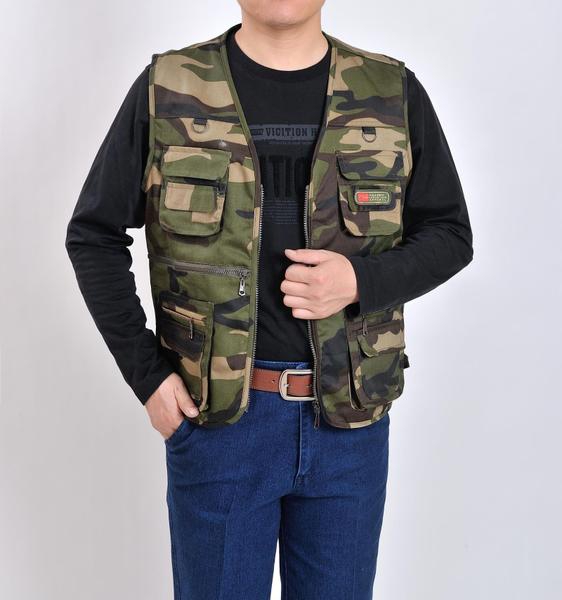 Мъжки елеци - три топ модела - камуфлажни за пролет, лято и есен