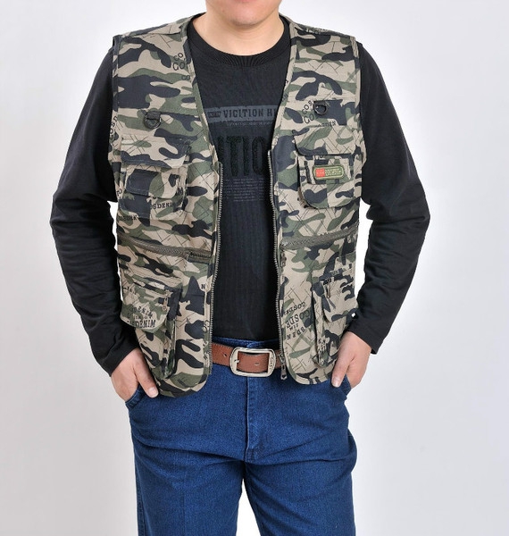 Мъжки елеци - три топ модела - камуфлажни за пролет, лято и есен