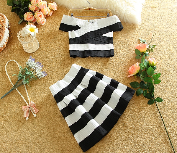 Οι γυναίκες μπουστάκι καλοκαίρι κοστούμι και φούστα