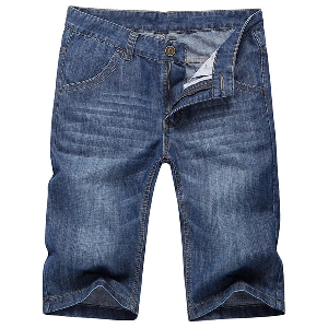 Дънкови дишащи  къси мъжки панталони - 4 модела 