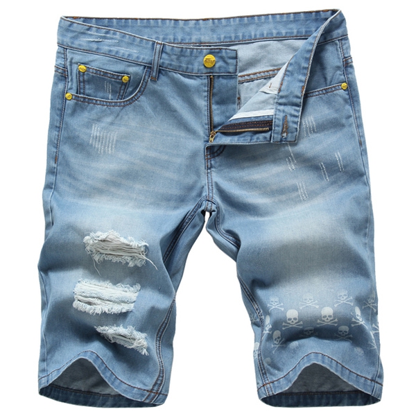 Σύντομη παντελόνι τζιν για τους άνδρες - 5 μοντέλα