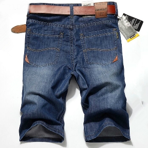 Тънки мъжки дънкови къси панталони - 3  модела 