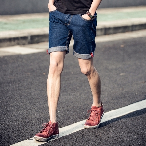 Λεπτή παντελόνι σύντομο ανδρών από ντένιμ - 2 μοντέλα