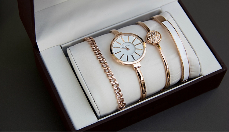 Дамски часовник гривна два цвята