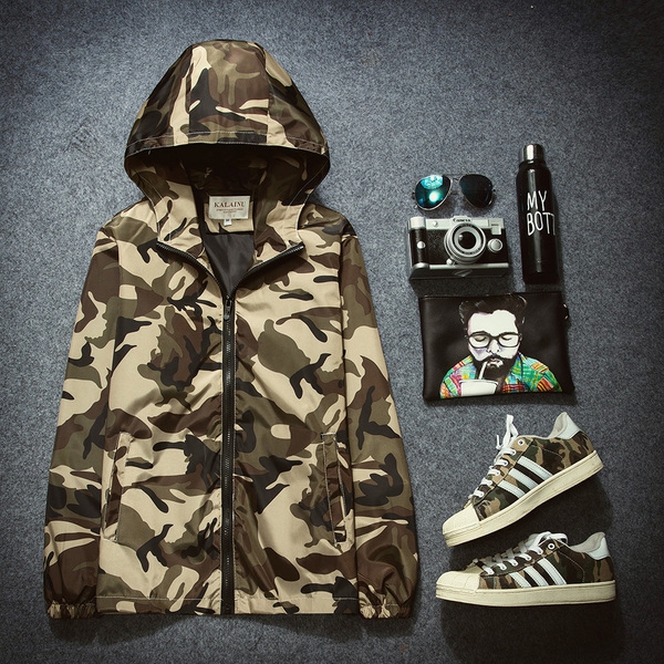 Мъжки и дамски камуфлажни якета с качулка  - 11 модела