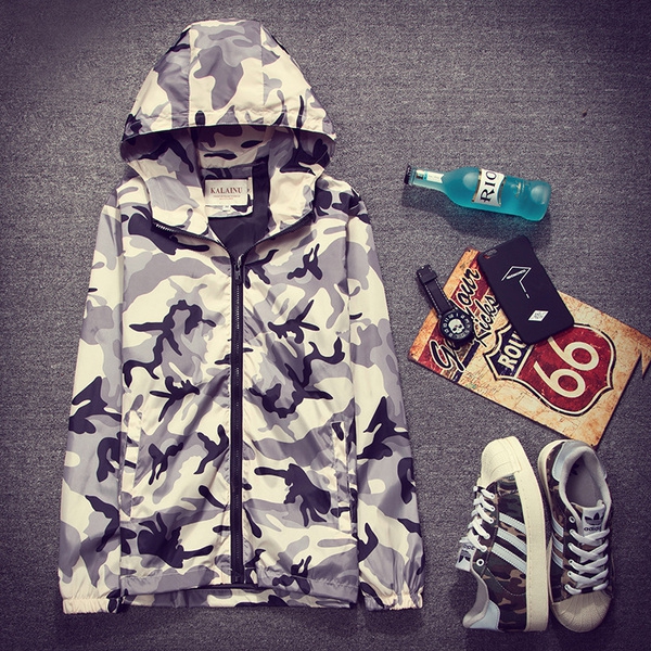 Мъжки и дамски камуфлажни якета с качулка  - 11 модела