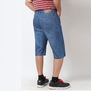 Къси широки мъжки дънкови панталони - 3 модела 
