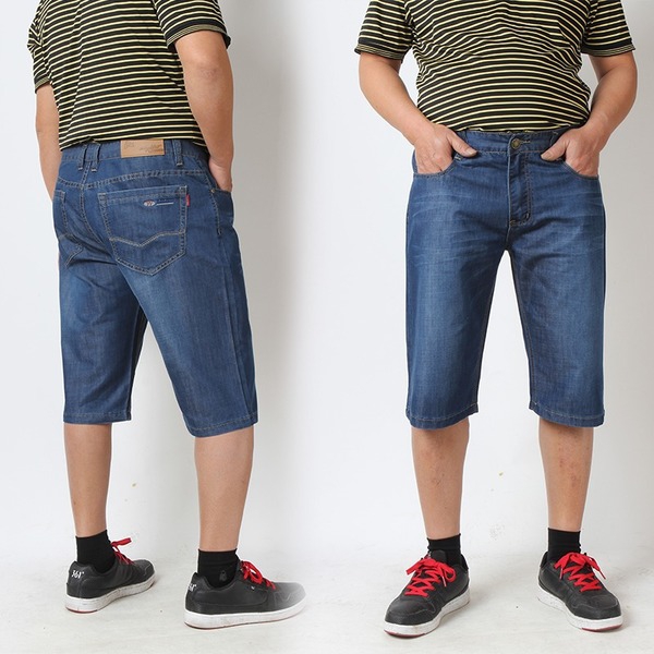Къси широки мъжки дънкови панталони - 3 модела 