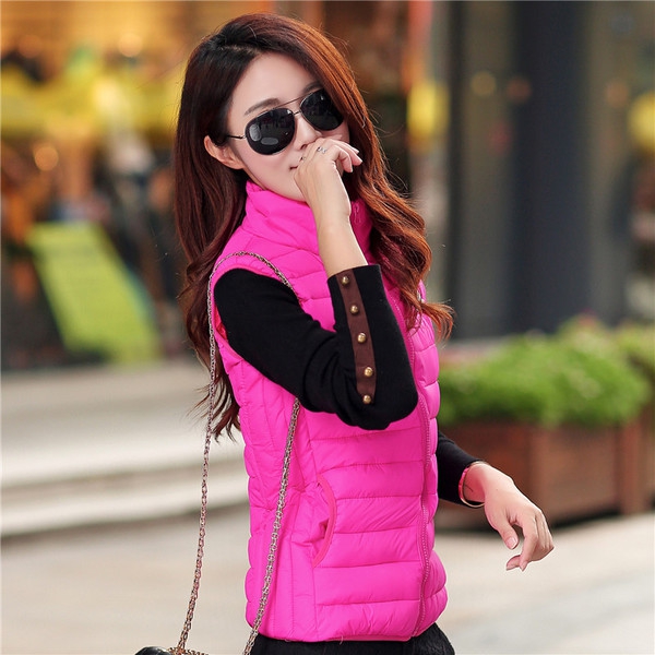 Дамски елеци - пролет, есен и зима - 10 модела в розов, червен, бордо, жълт, черен, зелен и син цвят