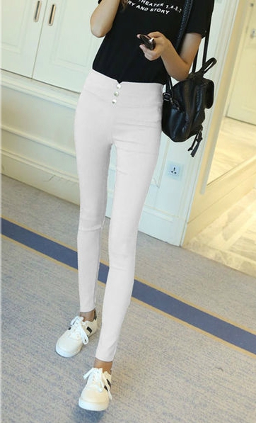 Дамски панталони с висока талия -7 цвята.