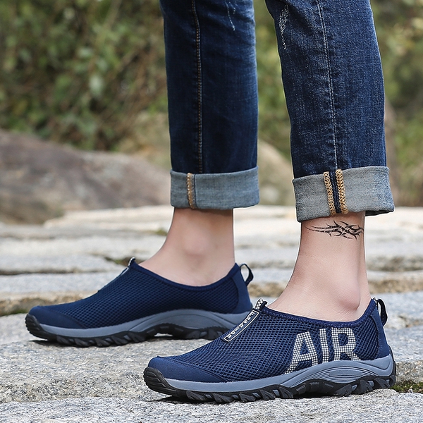 Дамски и мъжки обувки за бягане - мрежести в няколко цвята и с дишаща функция - пролет, лято и есен