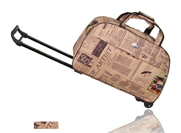 Τσάντα ταξιδιού κατάλληλη για άνδρες και γυναίκες με τροχούς.