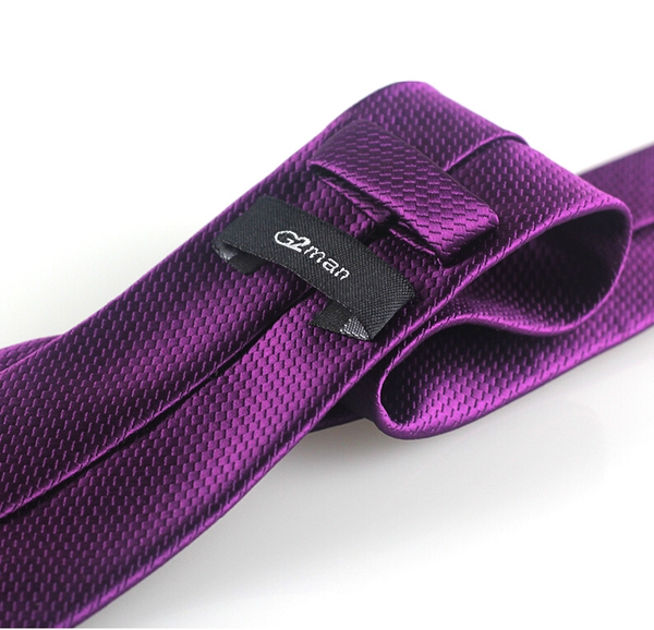 Μοβ γραβάτα καρό ανδρών