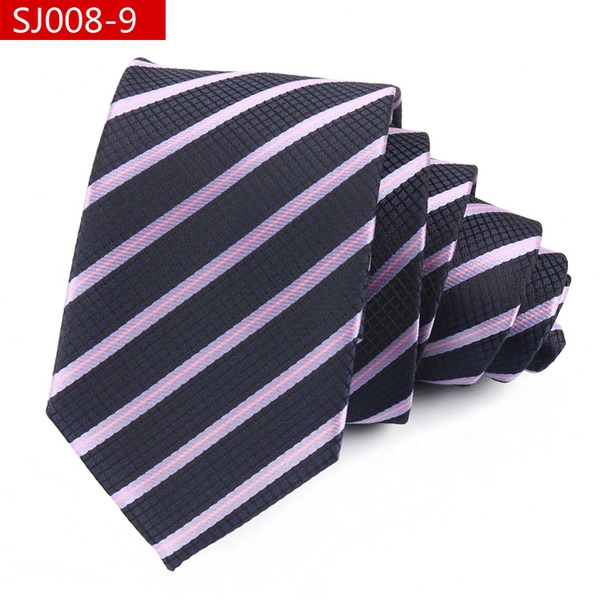 Мъжки вратовръзки с тънки ивици и плътни цветове - 18 модела 