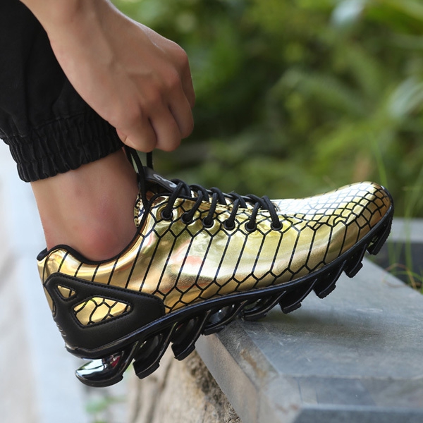 Спортни обувки за бягане - за жени и мъже - различни високоиздръжливи и лачени модели - сребрист, златист, черен цвят