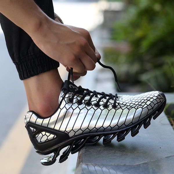 Спортни обувки за бягане - за жени и мъже - различни високоиздръжливи и лачени модели - сребрист, златист, черен цвят