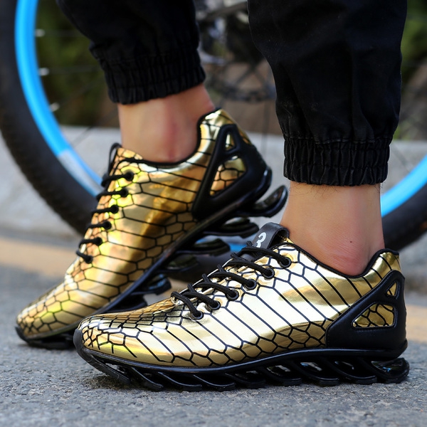 Спортни обувки за бягане - за жени и мъже - различни високоиздръжливи и лачени модели - сребрист, златист, черен цвят