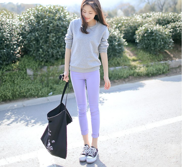 Панталони за бременни в шест пролетни цвята.