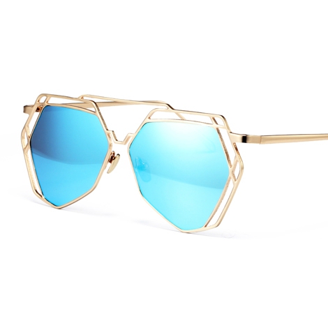 Ηλιακή πολυγωνικό γυαλιά: 4 χρώματα