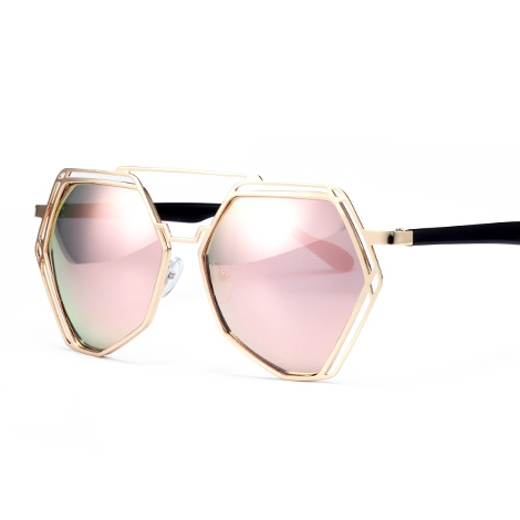 Ηλιακή πολυγωνικό γυαλιά: 4 χρώματα