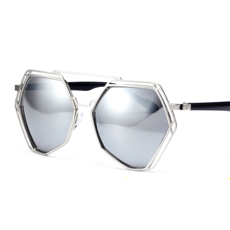 Ηλιακή πολυγωνικό γυαλιά: 4 χρώματα