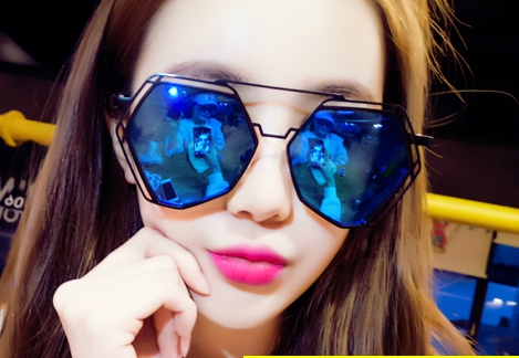 Ηλιακή πολυγωνικό γυαλιά: 4 χρώματα