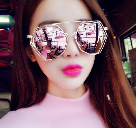 Ηλιακή πολυγωνικό γυαλιά: 4 χρώματα