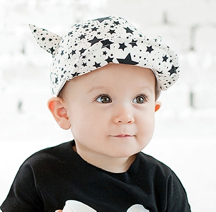 Бебешки шапки с ушички за деца от 12 до 24 месеца - 14 модела