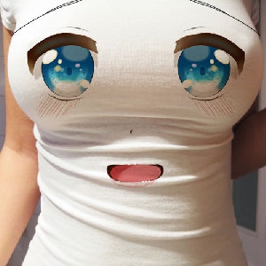 Κυρίες 3D μπλούζα σε λευκό χρώμα