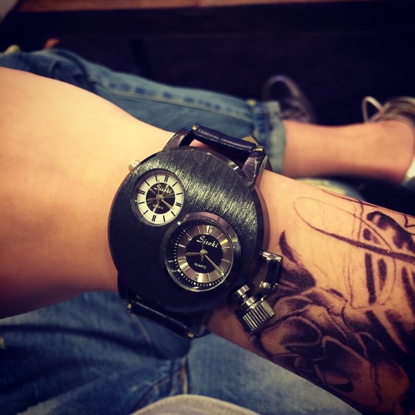 Ανδρικό ρολόι Quartz με μεγάλη πλάκα