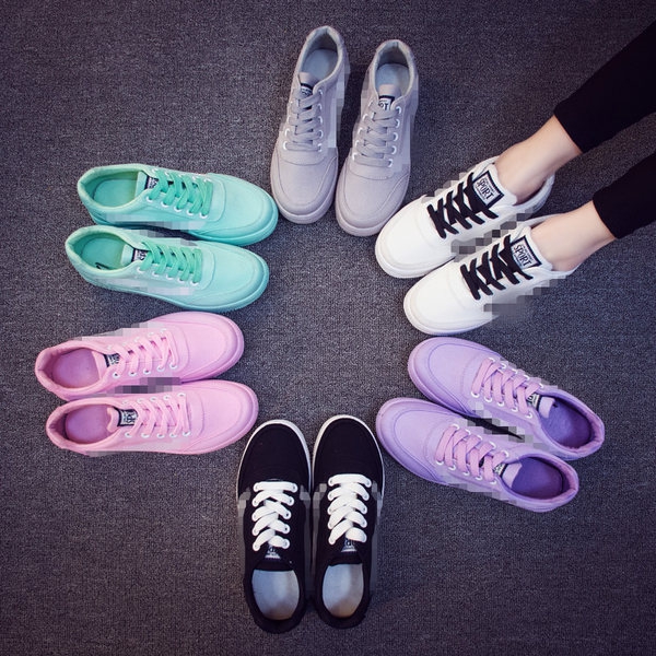 Пролетни и летни обувки за спорт - бягане, джогинг и разходки - 6 дамски модела в бял, черен, розов, лилав, зелен и черен цвят