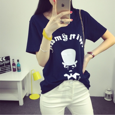 Λεπτό καλοκαίρι T-shirt για νεαρές κυρίες σε διάφορα χρώματα