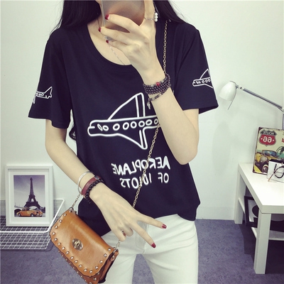 Λεπτό καλοκαίρι T-shirt για νεαρές κυρίες σε διάφορα χρώματα