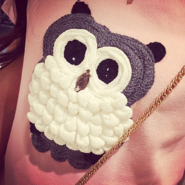 Μπλούζες με κοντό μανίκι κουκουβάγια