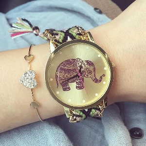 Дамски часовник със слонче