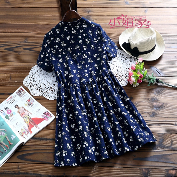 Два модела рокли за бременни с къси и дълги ръкави-два цвята с флорални мотиви.