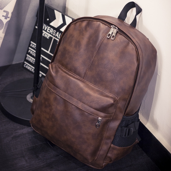 Мъжка раница от изкуствена кожа в черен и кафяв цвят-5 модела