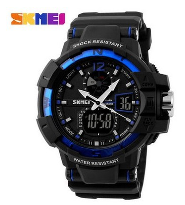 Ανδρικό ρολόι με διπλή οθόνη 5 χρωμάτων