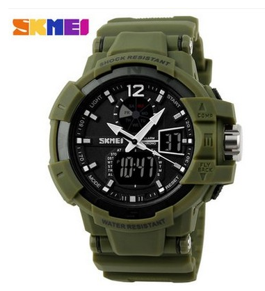 Ανδρικό ρολόι με διπλή οθόνη 5 χρωμάτων