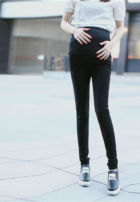 Пролетни цветни панталони тип Slim за бременни-пет цвята.