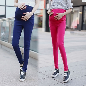 Πέντε χρώματα λεπτά ανοιξιάτικα παντελόνια για έγκυες γυναίκες.