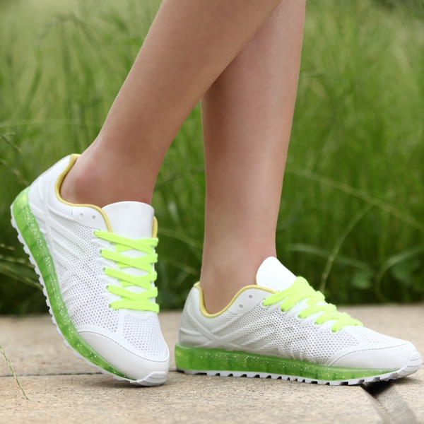 Дамски пролетни и летни обувки за джогинг, тичане и бягане - три мрежести модела - удобни и дишащи
