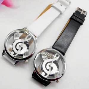 Дамски часовници черен и бял цвят