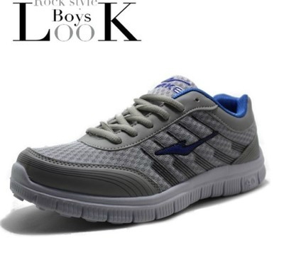 Мъжки маратонки подходящи за джогинг, бягане, спорт и ежедневие - сиви, сини, черни - мрежести и нехлъзхащи се