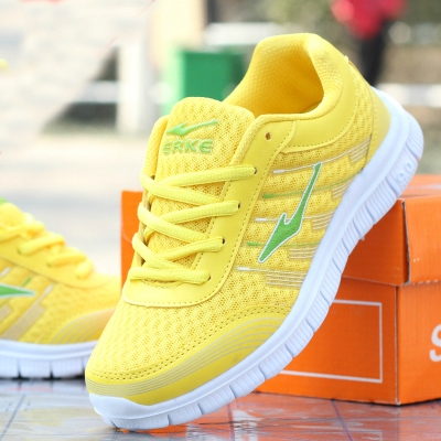 Дамски дишащи маратонки за лек спорт, джогинг, бягане и ежедневие - розови, жълти, сиви и сини