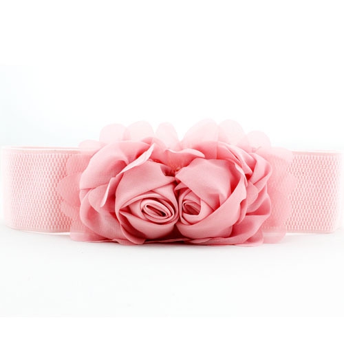 Γυναικείο ζώνη με τριαντάφυλλα σε μαύρο, γκρι, ροζ, κόκκινο, κίτρινο και λευκό