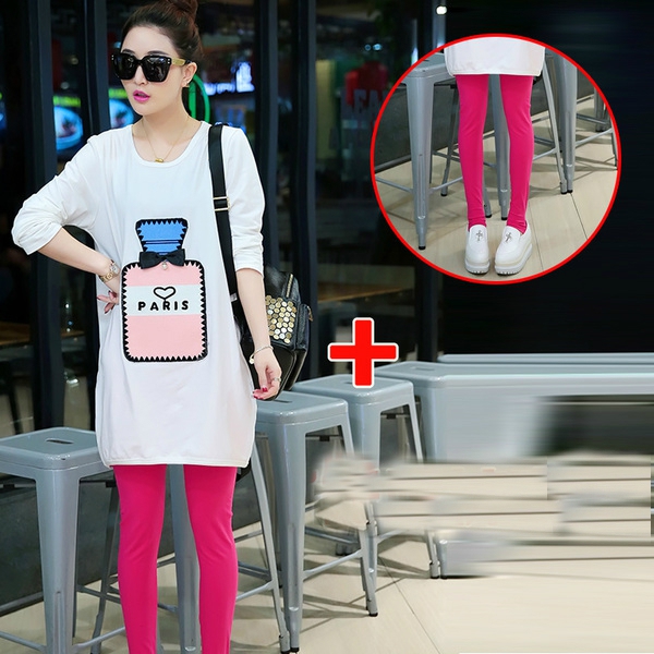  Σετ για τις έγκυες δύο μέρη - κολάν και χιτώνα.