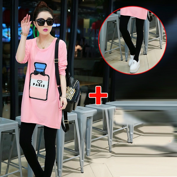  Σετ για τις έγκυες δύο μέρη - κολάν και χιτώνα.